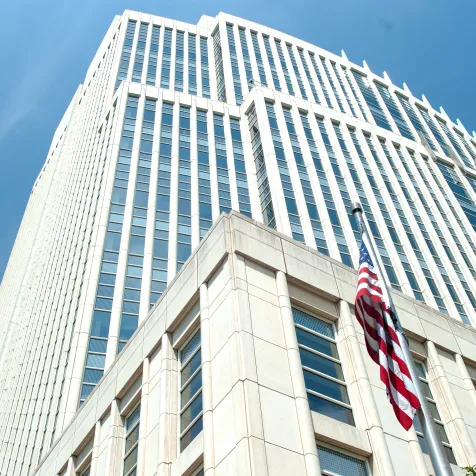courthouse landscape shot